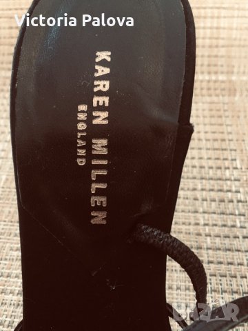Луксозни сандали KAREN MILLEN , снимка 4 - Дамски обувки на ток - 24939380