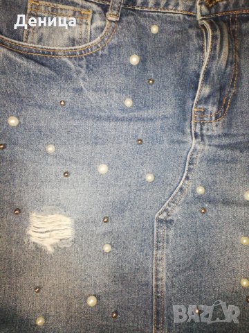 Дънкова пола, снимка 2 - Поли - 25616397