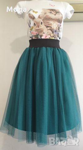 Пола от мек тюл с цветна подплата ПО ВАШИ РАЗМЕРИ Ново!, снимка 10 - Поли - 26150428