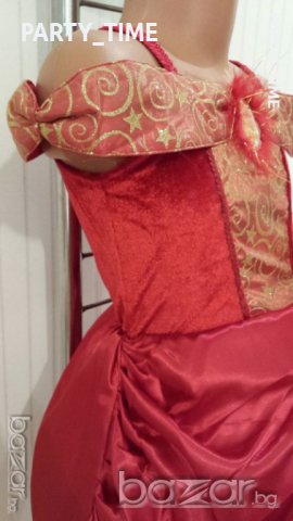 НАЛИЧНА  Уникална рокля на Барби с ръкавици и перлена огърлица, снимка 7 - Детски рокли и поли - 8308911