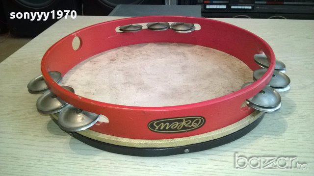 235lлв-АНТИК-Orfeus-оригинално даире-кожа дърво-37/6см, снимка 3 - Други - 14384638