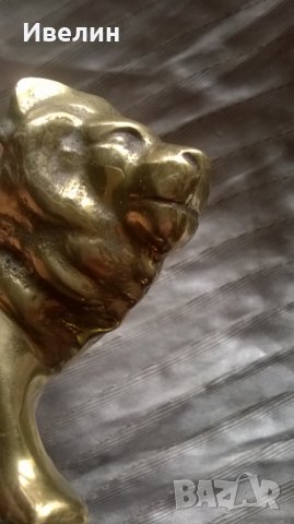 бронзова статуетка-лъв, снимка 4 - Антикварни и старинни предмети - 23848422