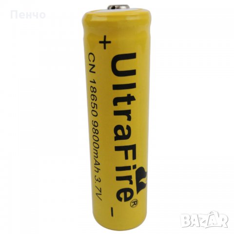 Литиево-йонна акумулаторна презареждаща батерия 3.7V 18650 9800mAh за фенерче LED фенер, челник лазе, снимка 6 - Батерии, зарядни - 23214187