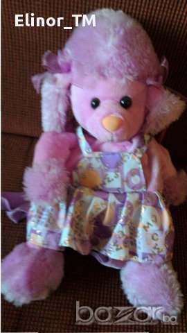 Плюшена раница-лилаво куче, снимка 2 - Плюшени играчки - 12986941