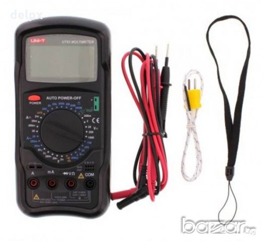 Мултицет с термосонда и зумер UT-53 VAC/VDC | AAC/ADC | OHM | °C | F, снимка 2 - Друга електроника - 20664944