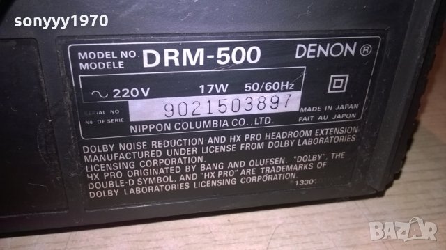 denon drm-500 deck hx pro/2motor/bias fine-made in japan, снимка 17 - Декове - 24522989