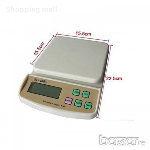 Електронна кухненска везна с капацитет 7 кг. LCD дисплей, снимка 4 - Други - 20367559