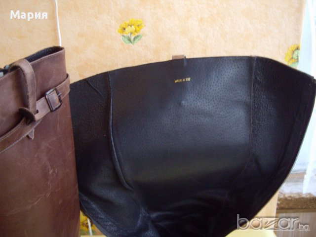 БОТУШИ ОТ ЕСТЕСТВЕННА КОЖА- 38 НОМЕР, снимка 3 - Дамски ботуши - 16549259