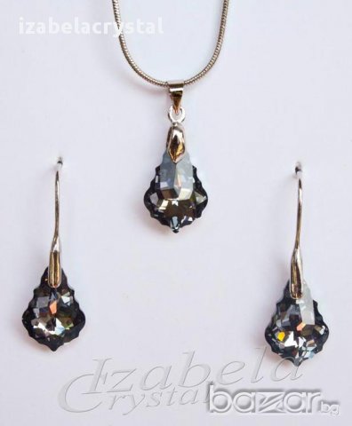Комплект Сваровски "baroque" Crystals from SWAROVSKI ®, снимка 2 - Бижутерийни комплекти - 11359166