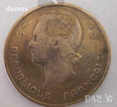  Френска Западна Африка - 25 франка, 1956 г., рядка, 27D, снимка 5 - Нумизматика и бонистика - 23827545