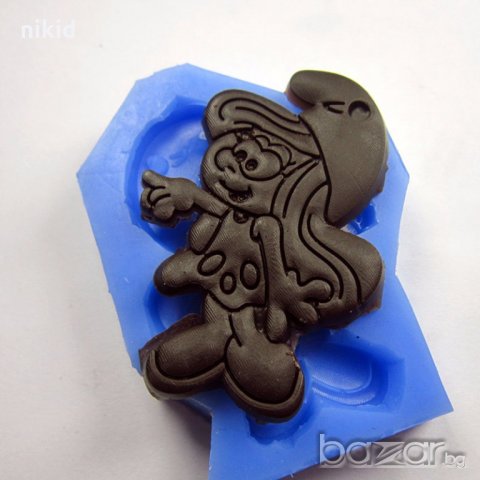 Смърфиета смърфове смъфовете силиконов молд за украса декор торта фондан шоколад