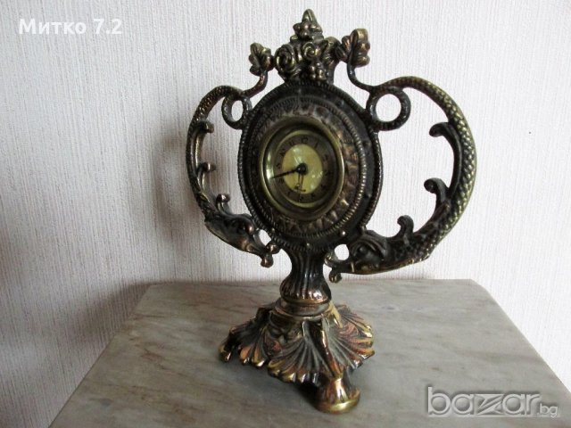 стар настолен часовник, снимка 3 - Антикварни и старинни предмети - 20069087