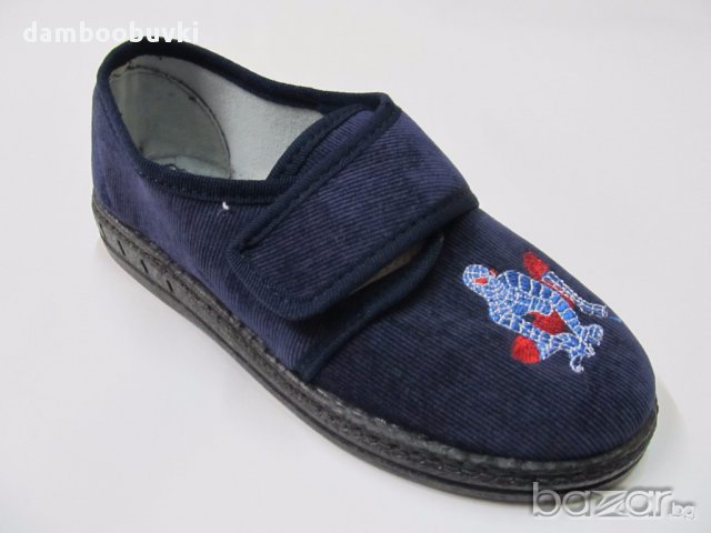 Български пантофи синьо с спайдърмен, снимка 1