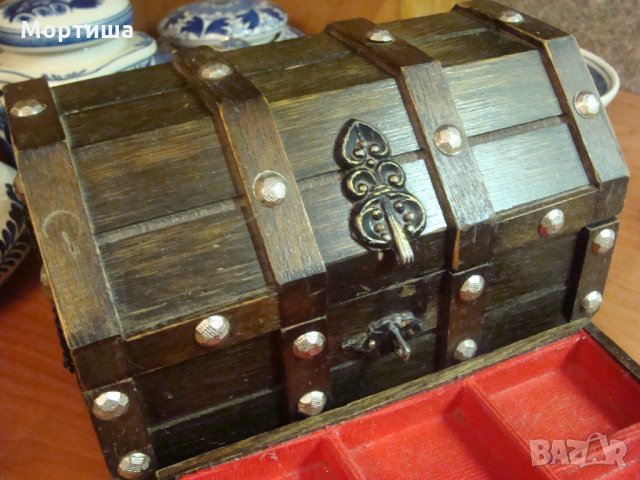 Великолепна ръчно изработена френска  кутия за бижута , снимка 2 - Декорация за дома - 25367174