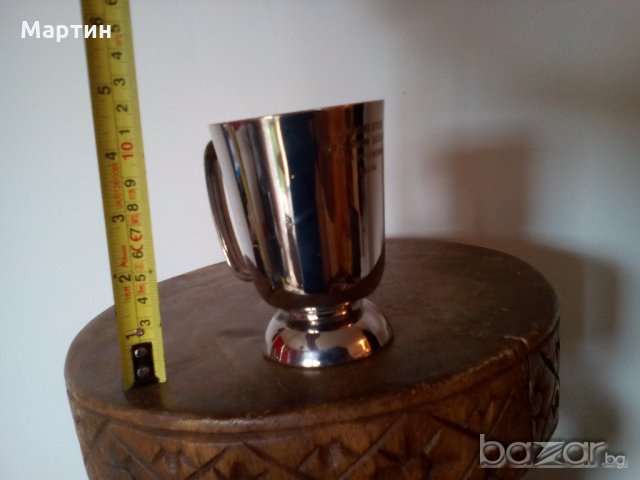 Посребрена масивна стара - Халба ( 777886) , снимка 4 - Други стоки за дома - 18294590