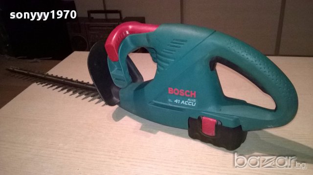 Bosch ahs41 accu-храсторез+батерия-внос швеицария, снимка 2 - Други инструменти - 17778001