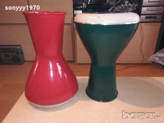 ОРИГИНАЛНИ-червена или зелена тарамбука-внос сирия-40х25см, снимка 5 - Ударни инструменти - 21315127