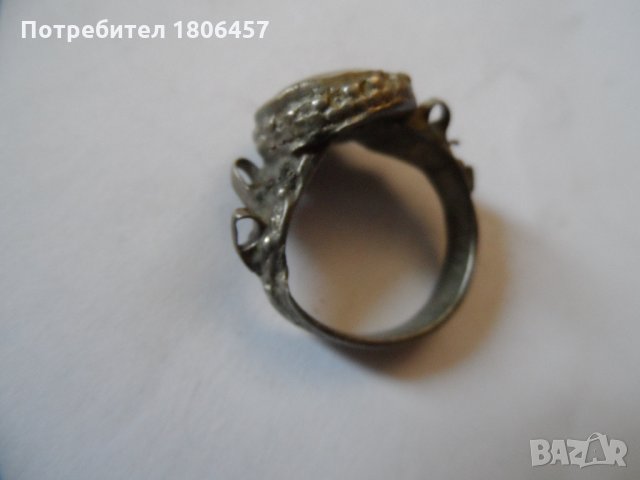 стар сребърен пръстен, снимка 10 - Антикварни и старинни предмети - 23800695