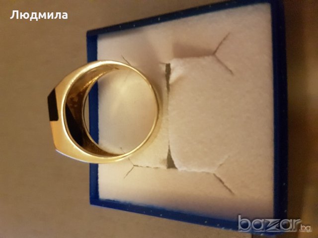 Златен мъжки пръстен, снимка 7 - Пръстени - 11072983
