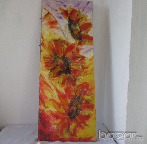 80x30 см. Las Palabras De Amor - Мима / Art by MiMa картина, kartina, painting, снимка 3 - Картини - 11944649