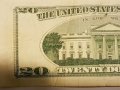 Много рядка 20 доларова банкнота с дефект при отпечатването, снимка 6