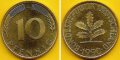 Монети с номинал 10 пфениг отсечени през различни години , снимка 2
