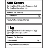 AMIX L-Glutamine Powder - 500гр. - 1.000кг, снимка 2 - Хранителни добавки - 23042913