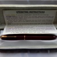 Писалка Parker Duofold Fountain Pen 14К - 1950 г , снимка 4 - Антикварни и старинни предмети - 22617219