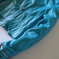 НАМАЛЕНО VERSACE VERSUS Motorcycle Leather Jkt Дамско Яке Естествена Кожа S, снимка 16 - Якета - 23208608