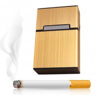 Кутия табакера за цигари за 80 мм, метална кутия с магнитен капак, снимка 3 - Табакери - 17213388