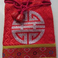 Традиционна торбичка тип пунгия от плат DELL от Монголия-11, снимка 6 - Други ценни предмети - 23413994