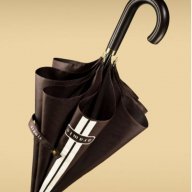 Нов чадър Aramis Large Striped Umbrella Dark Brown., снимка 5 - Други - 15712899