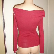 Елегантна червена дамска блуза с дълъг ръкав, реплика на "Dolce&Gabbana", "D&G", дамски топ, ръкави, снимка 3 - Блузи с дълъг ръкав и пуловери - 9205115
