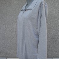 4XL Нова  сива блуза с цип  , снимка 6 - Блузи с дълъг ръкав и пуловери - 23414473