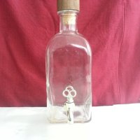бутилка с канюла, снимка 1 - Антикварни и старинни предмети - 20839878