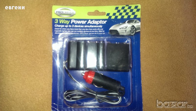 3 way power adaptor, снимка 1