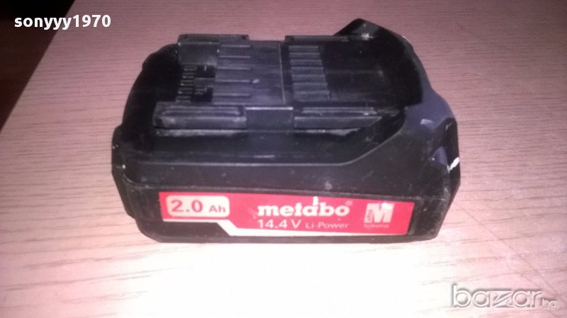 Metabo li-ion 14.4v/2.0ah battery-внос швеицария, снимка 1