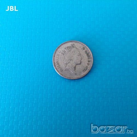 монета 5 five pence 1992г Elizabeth 2 пет пенса, снимка 2 - Нумизматика и бонистика - 15192583