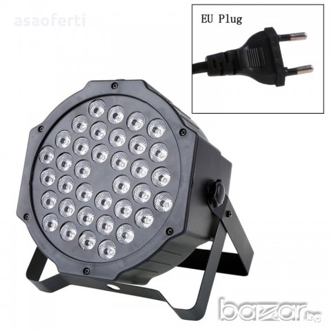 Диско прожектор с 36 цветни диода, снимка 5 - Прожектори - 20144377