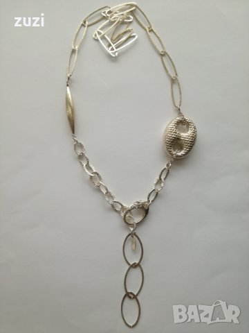  Сребърно Италианско Колие  -  925  сребро, снимка 4 - Колиета, медальони, синджири - 26014206