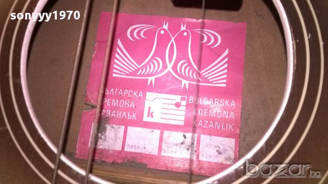 АНТИК-КОЛЕКЦИЯ-Кремона-ретро китара-100/37/9см, снимка 12 - Китари - 15577997