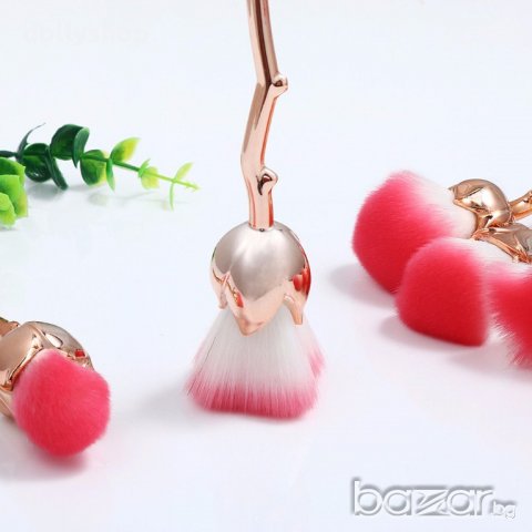 ЧЕТКИ ЗА ГРИМ „ROSES ICE“ СЕТ ОТ 6 БРОЯ УНИКАЛНИ ЧЕТКИ, снимка 5 - Декоративна козметика - 19189689