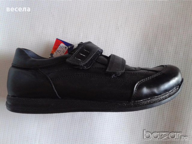 Черни обувки  за момчета и момичета спортно елегантни, снимка 1 - Детски маратонки - 13100371