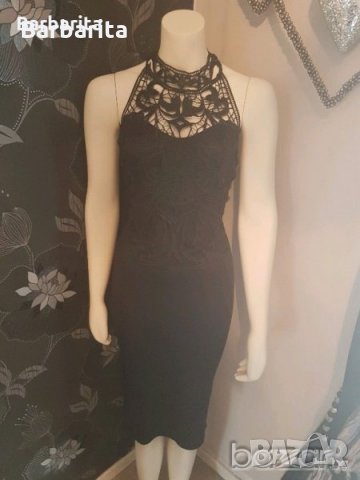 Черна рокля размер М, снимка 3 - Рокли - 24646252