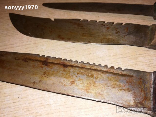 три стари ножа-ретро колекция-37/34/30см, снимка 7 - Колекции - 21073492