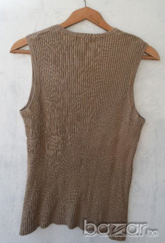 Old Navy дамски топ потник бежов еластичен, снимка 3 - Потници - 20617791