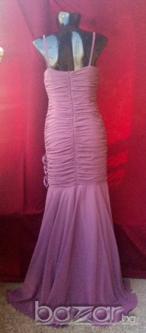 Светло лилава бална рокля пепел от рози М/Л, снимка 3 - Рокли - 21307785