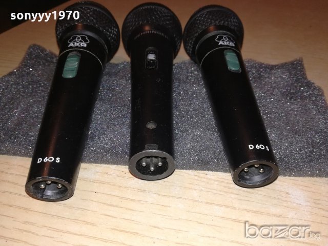 akg & behringer & shure-profi microphone-175лв брои-внос швеицария, снимка 14 - Микрофони - 20275442