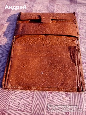 Кожен портфейл,портмоне, снимка 5 - Антикварни и старинни предмети - 19486714