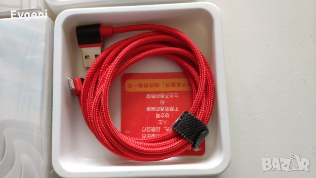 iPhone Lightning USB 1.8M cable Nylon Braided 8 Pin, снимка 2 - USB кабели - 23947245